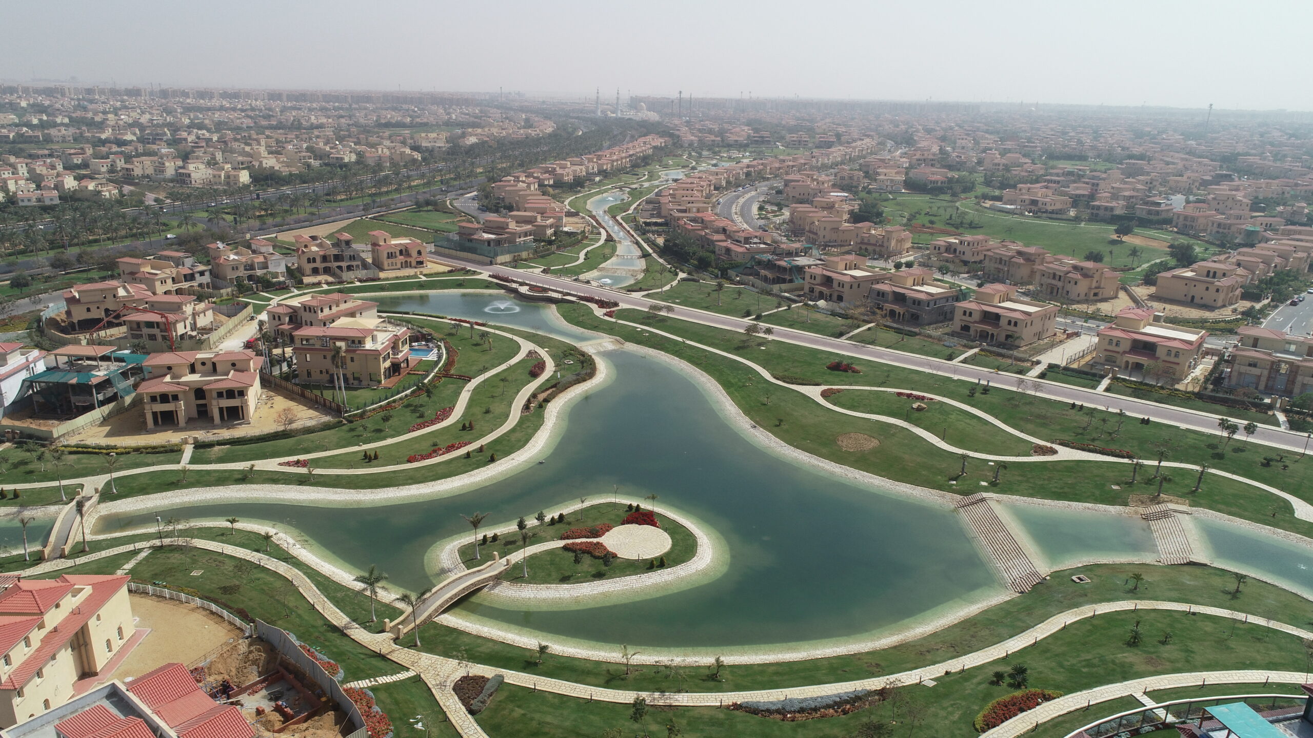 Jinet Landscape and Services have played a pivotal role in the transformation Golf Lagoon in Madinaty